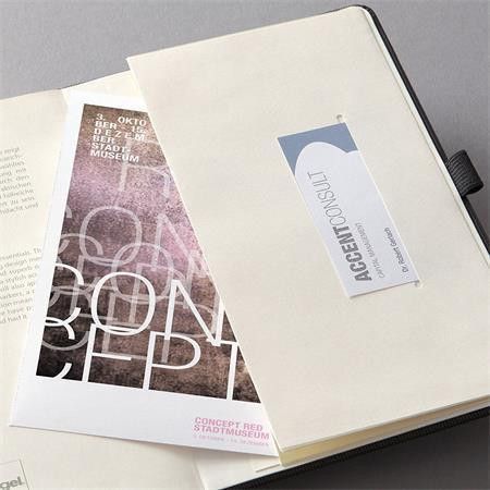 Záznamní kniha "Conceptum", černá, tvrdé desky, A5, linkovaná, 194 listů, SIGEL - obrázek 1
