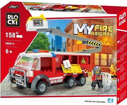 Blocki Blocki stavebnice Hasiči - hasičské auto typ LEGO 158 dílů - obrázek 1