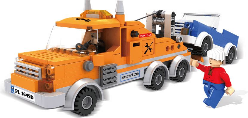 Blocki Blocki stavebnice MyCity odtahová služba typ LEGO 323 dílů - obrázek 1