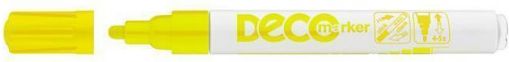 Lakový popisovač "Decomaker", žlutá, 2-4mm, ICO - obrázek 1