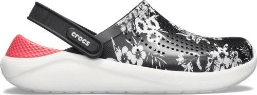 Crocs Dámské boty Crocs LiteRide Hyper Floral Clog černá/červená 37-38 - obrázek 1