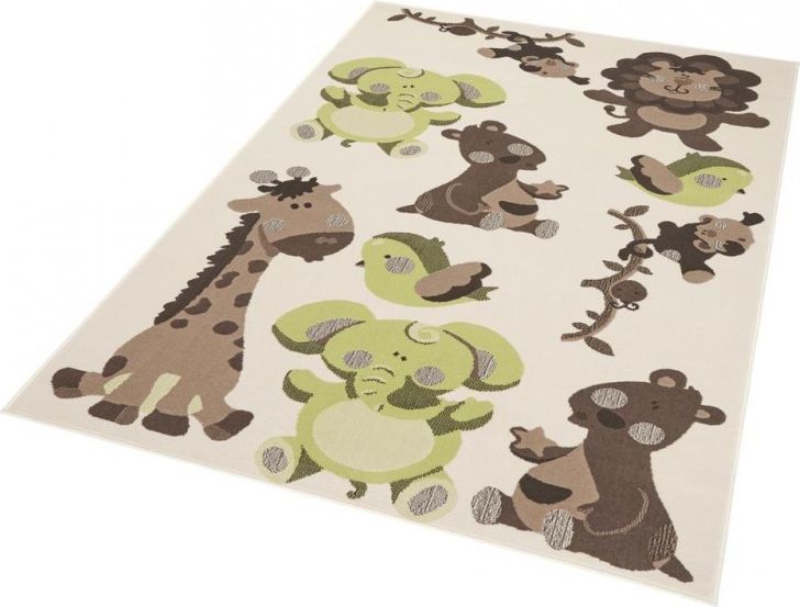 Kusový koberec Bambini 102788 Grün Braun 140x200 cm - obrázek 3