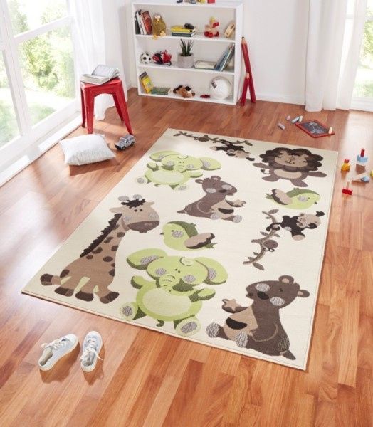 Kusový koberec Bambini 102788 Grün Braun 140x200 cm - obrázek 4