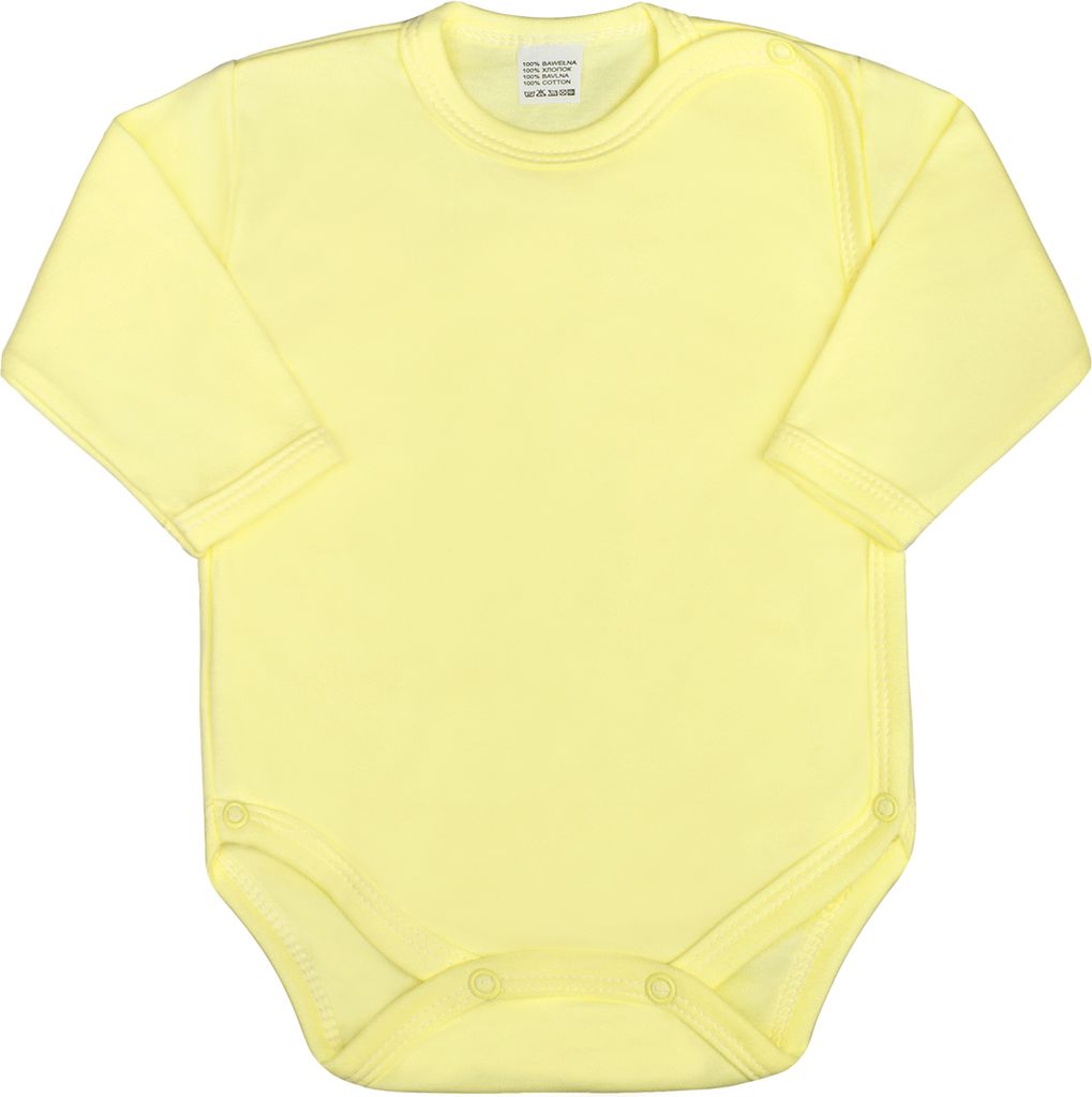 Kojenecké body celorozepínací New Baby Classic žluté - 50 (0 m) - obrázek 1