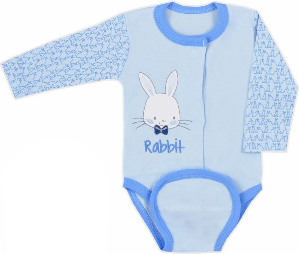 Kojenecké body celorozpínací Koala Rabbit Magnet modré - 62 (3-6m) - obrázek 1