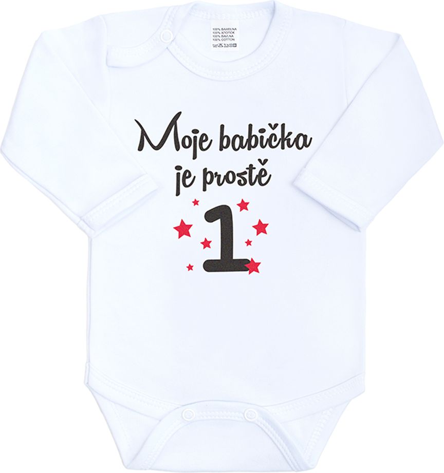 Body s potiskem New Baby Moje babička je prostě jednička - 86 (12-18m) - obrázek 1