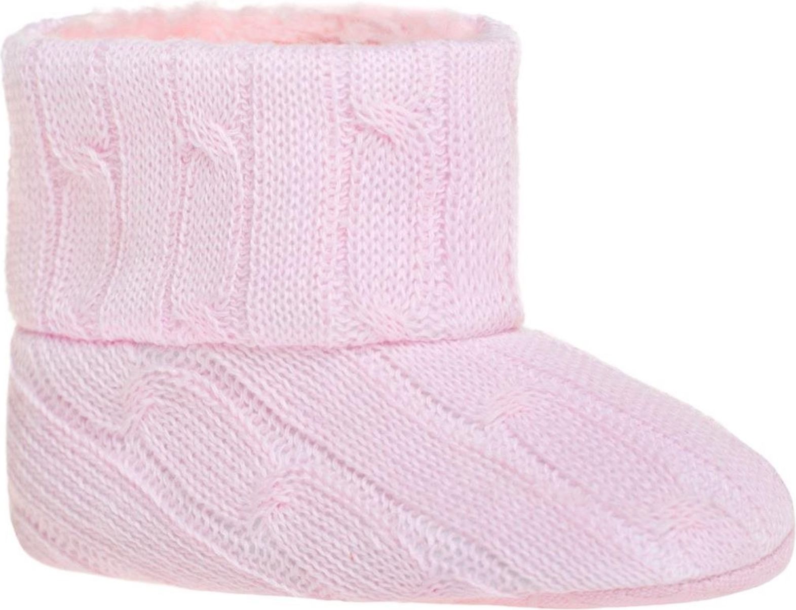 Dětské zimní capáčky Bobo Baby růžový úplet - 86 (12-18m) - obrázek 1