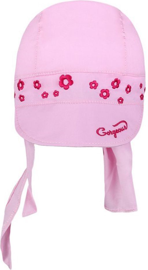 Letní dětská čepička-šátek New Baby Gorgeous světle růžová - 110 (4-5r) - obrázek 1
