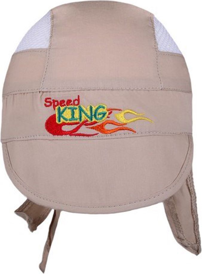 Letní dětská čepička-šátek New Baby Speed King béžová - Letní dětská čepička-šátek New Baby Speed King béžová - obrázek 1