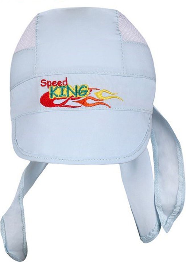 Letní dětská čepička-šátek New Baby Speed King světle modrá - Letní dětská čepička-šátek New Baby Speed King světle modrá - obrázek 1
