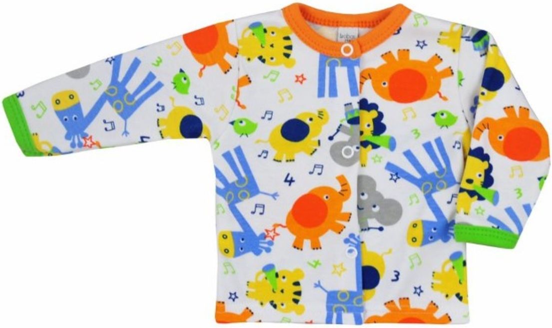 Kojenecký kabátek Bobas Fashion Zoo oranžový - 62 (3-6m) - obrázek 1