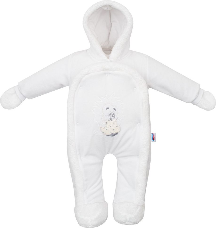 Dětská kombinéza New Baby ježek bílá - 68 (4-6m) - obrázek 1