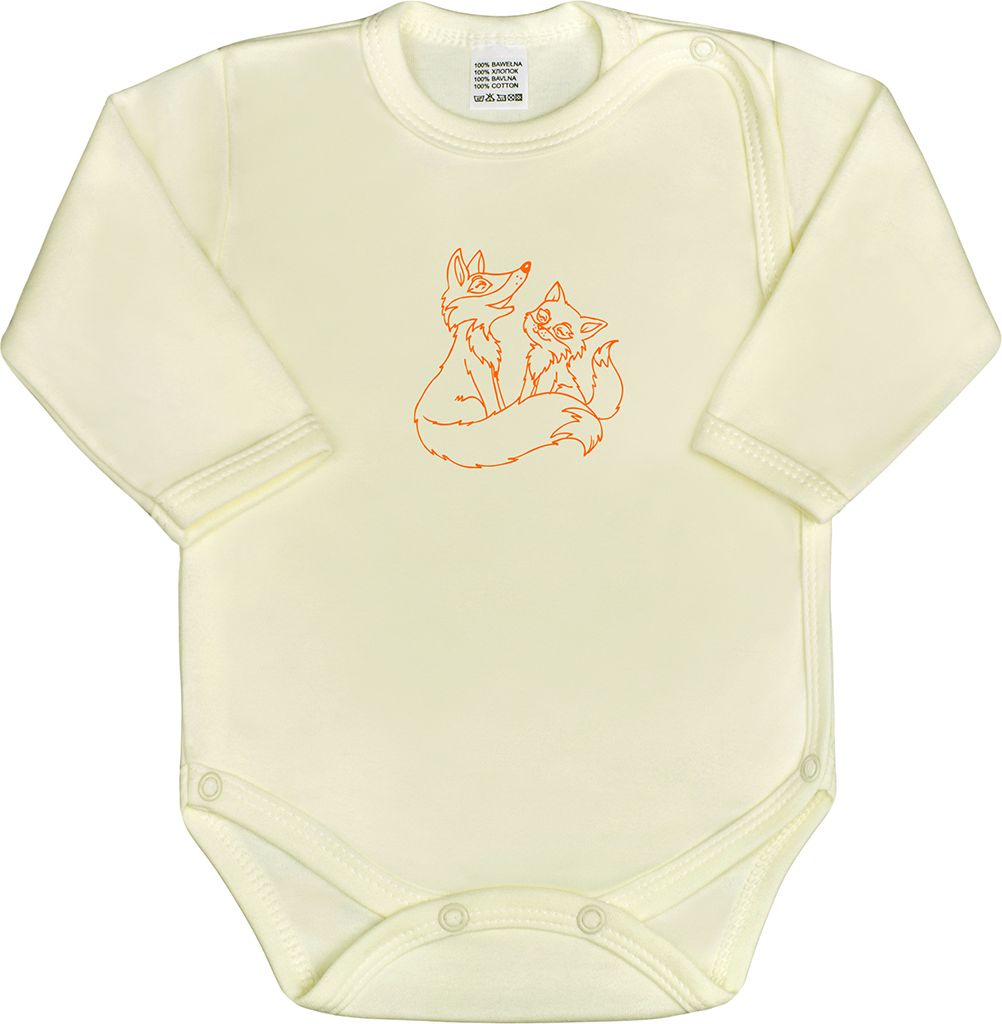 Kojenecké body celorozepínací New Baby Malá Zvířátka béžové - 62 (3-6m) - obrázek 1