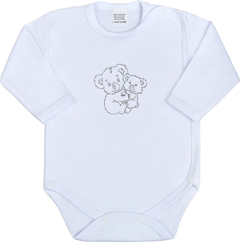 Kojenecké body celorozepínací New Baby Malá Zvířátka bílé - 50 (0 m) - obrázek 1