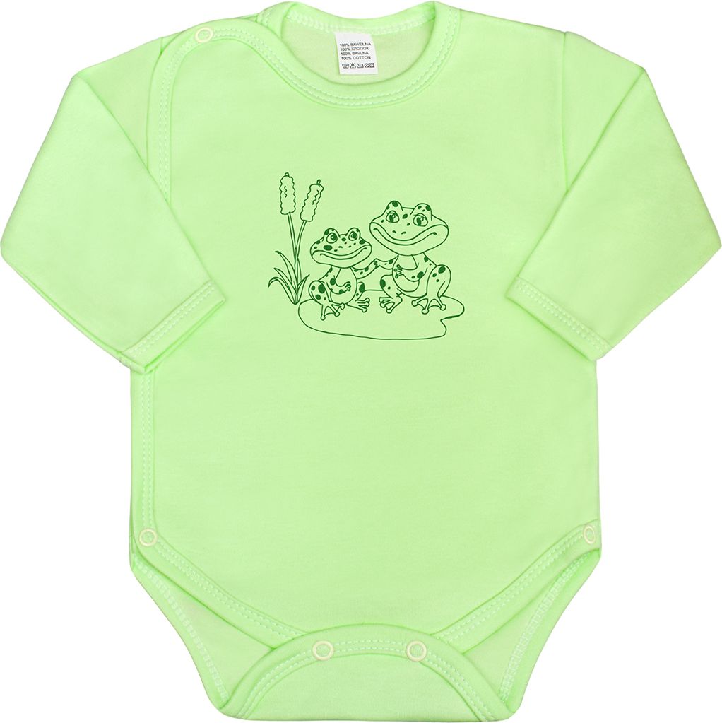Kojenecké body celorozepínací New Baby Malá Zvířátka zelené - 62 (3-6m) - obrázek 1