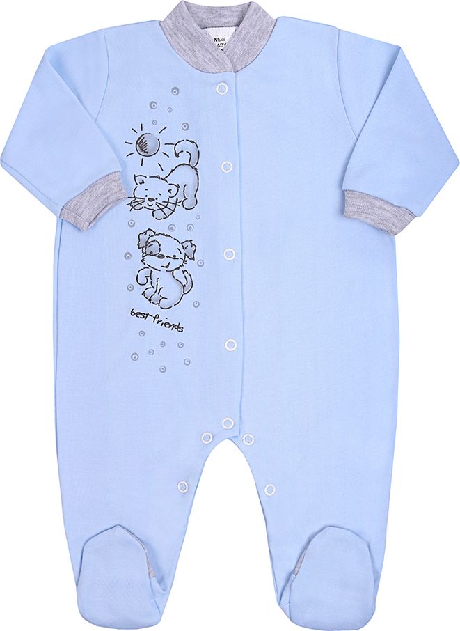 Kojenecký overal New Baby Kamarádi modrý - 68 (4-6m) - obrázek 1