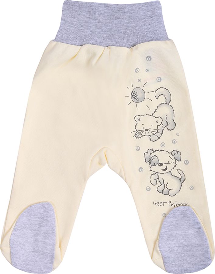 Kojenecké polodupačky New Baby Kamarádi smetanové - 62 (3-6m) - obrázek 1