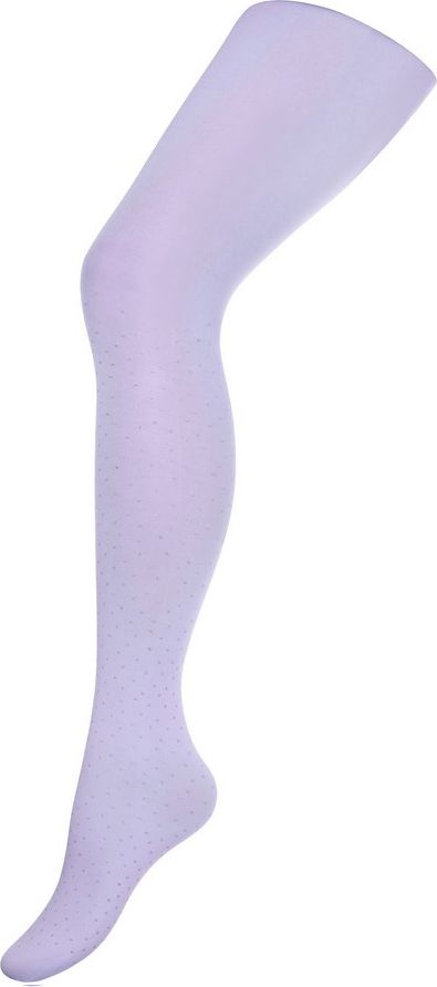 Bavlněné punčocháče 3D New Baby světle fialové s puntíky - obrázek 1