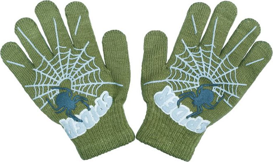 Dětské rukavičky New Baby s pavoukem zelené - Dětské rukavičky New Baby s pavoukem zelené - obrázek 1