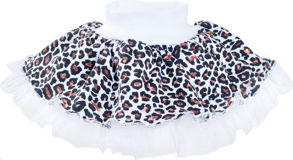 Kojenecká suknička s tylovou spodničkou New Baby Leopardík hnědá - 92 (18-24m) - obrázek 1