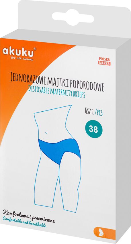Jednorázové poporodní kalhotky Akuku - Jednorázové poporodní kalhotky Akuku vel. XL - obrázek 1