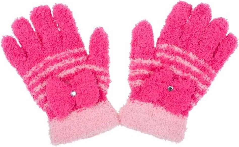 Dětské zimní froté rukavičky New Baby tmavě růžové - Dětské zimní froté rukavičky New Baby tmavě růžové - obrázek 1