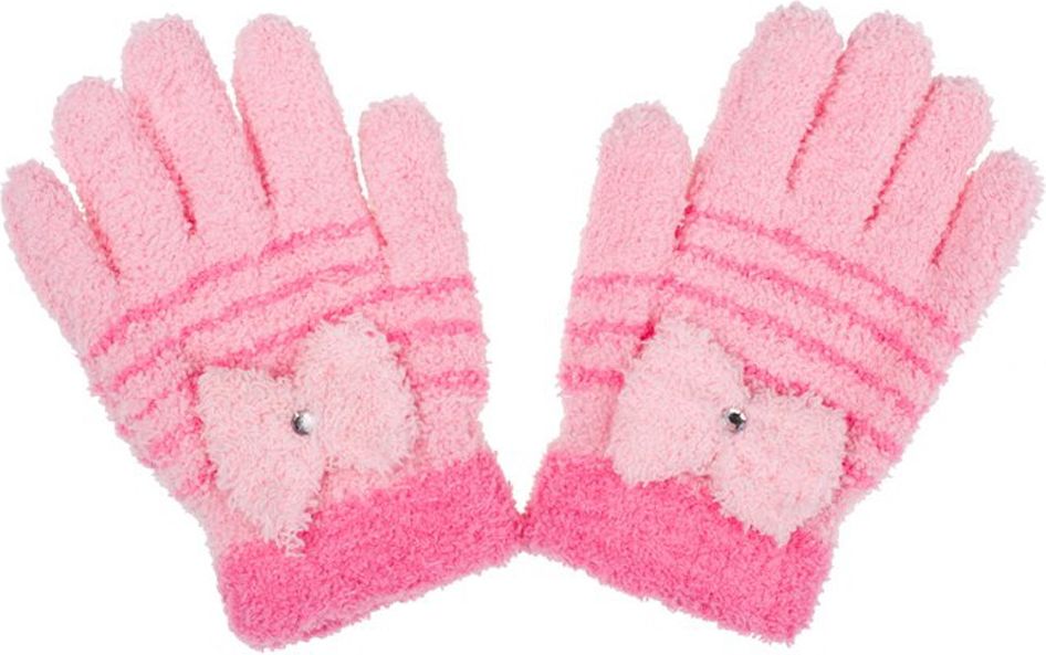 Dětské zimní froté rukavičky New Baby světle růžové - Dětské zimní froté rukavičky New Baby světle růžové - obrázek 1
