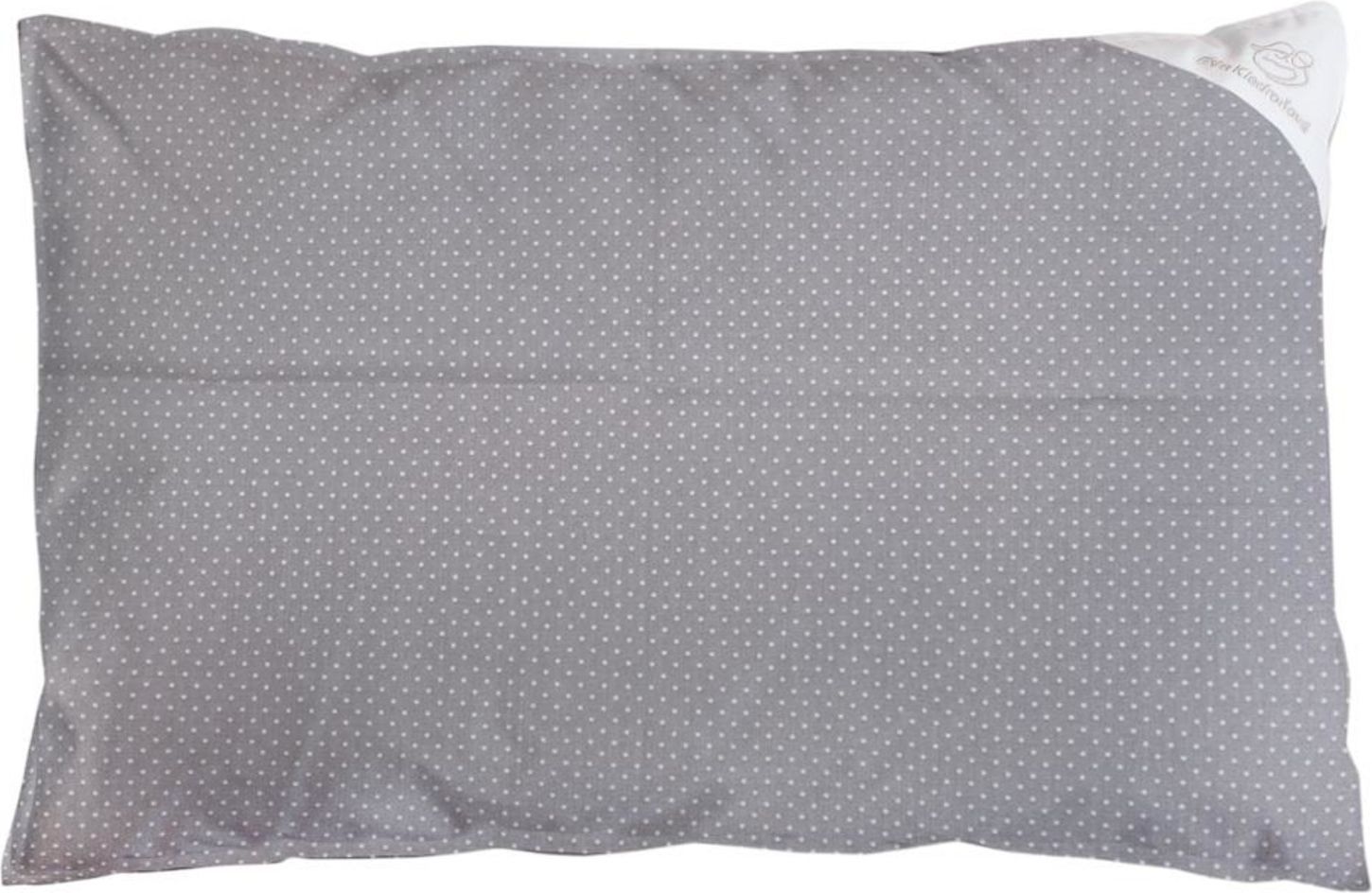 Povlak na polštář šedý s puntíky - 60x40cm - obrázek 1