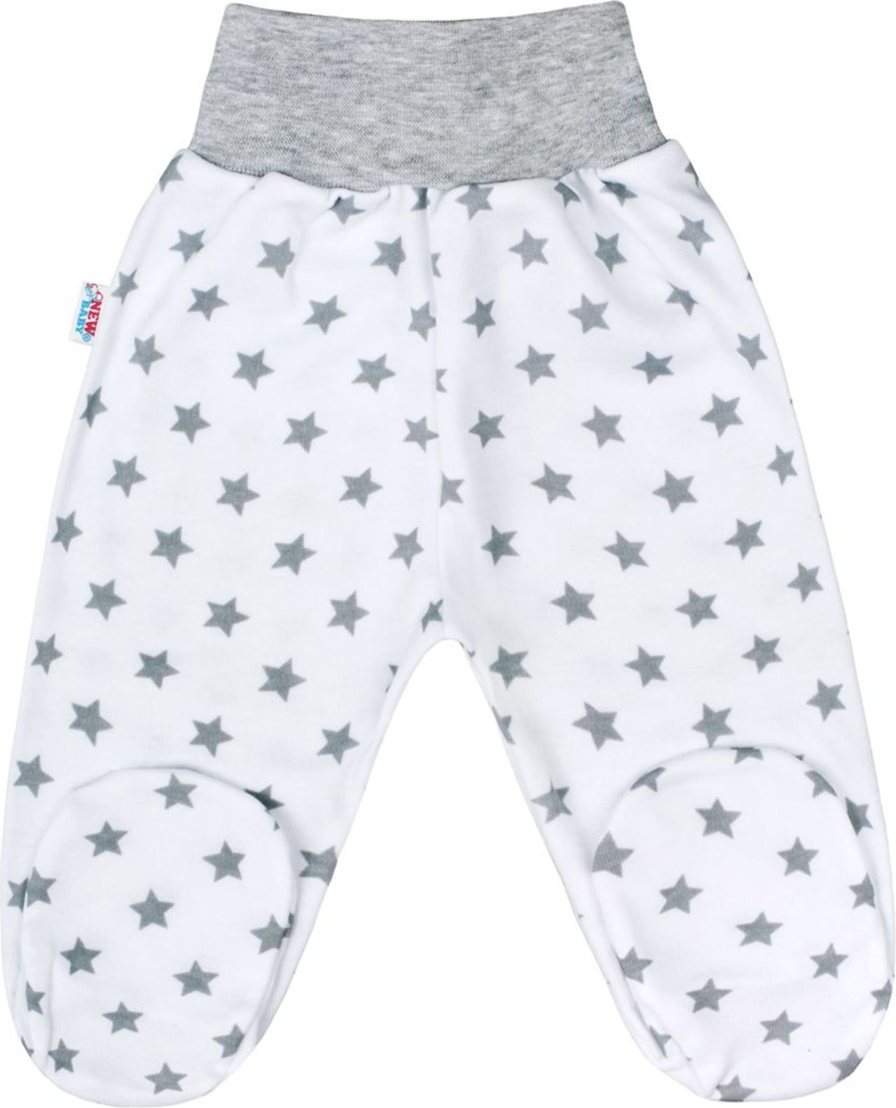 Kojenecké polodupačky New Baby Classic II šedé s hvězdičkami - 74 (6-9m) - obrázek 1