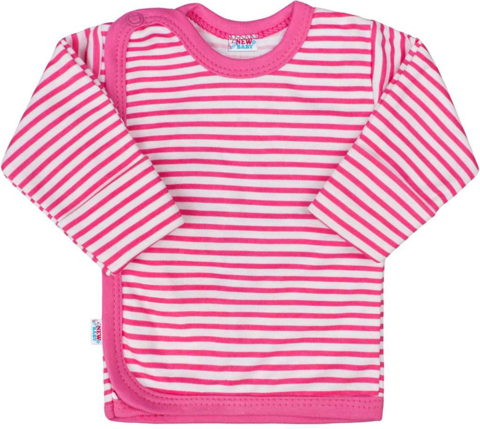 Kojenecká košilka New Baby Classic II s růžovými pruhy - Kojenecká košilka New Baby Classic II s růžovými pruhy - obrázek 1