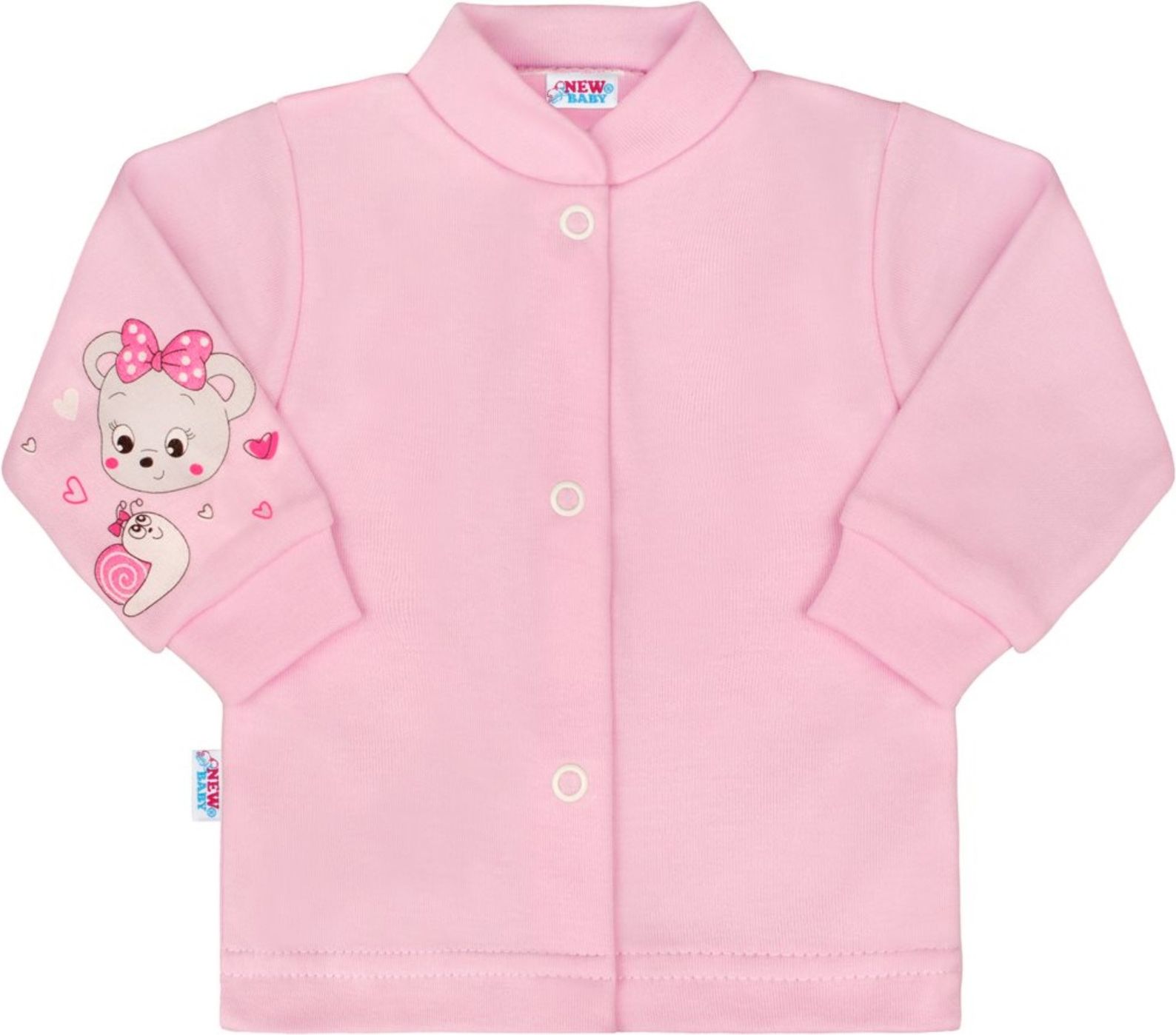 Kojenecký kabátek New Baby medvídek růžový - Kojenecký kabátek New Baby myška růžový - obrázek 1
