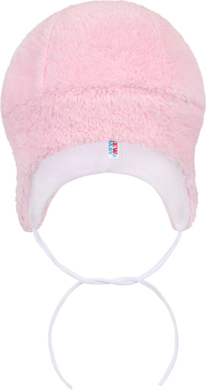 Zimní čepička New Baby Nice Bear růžová - 86 (12-18m) - obrázek 1