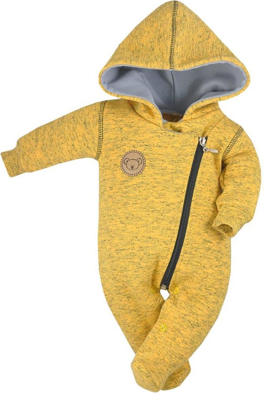Kojenecký overal Koala Koala melírovaná žlutá - Kojenecký overal Koala Koala melírovaná žlutá - obrázek 1