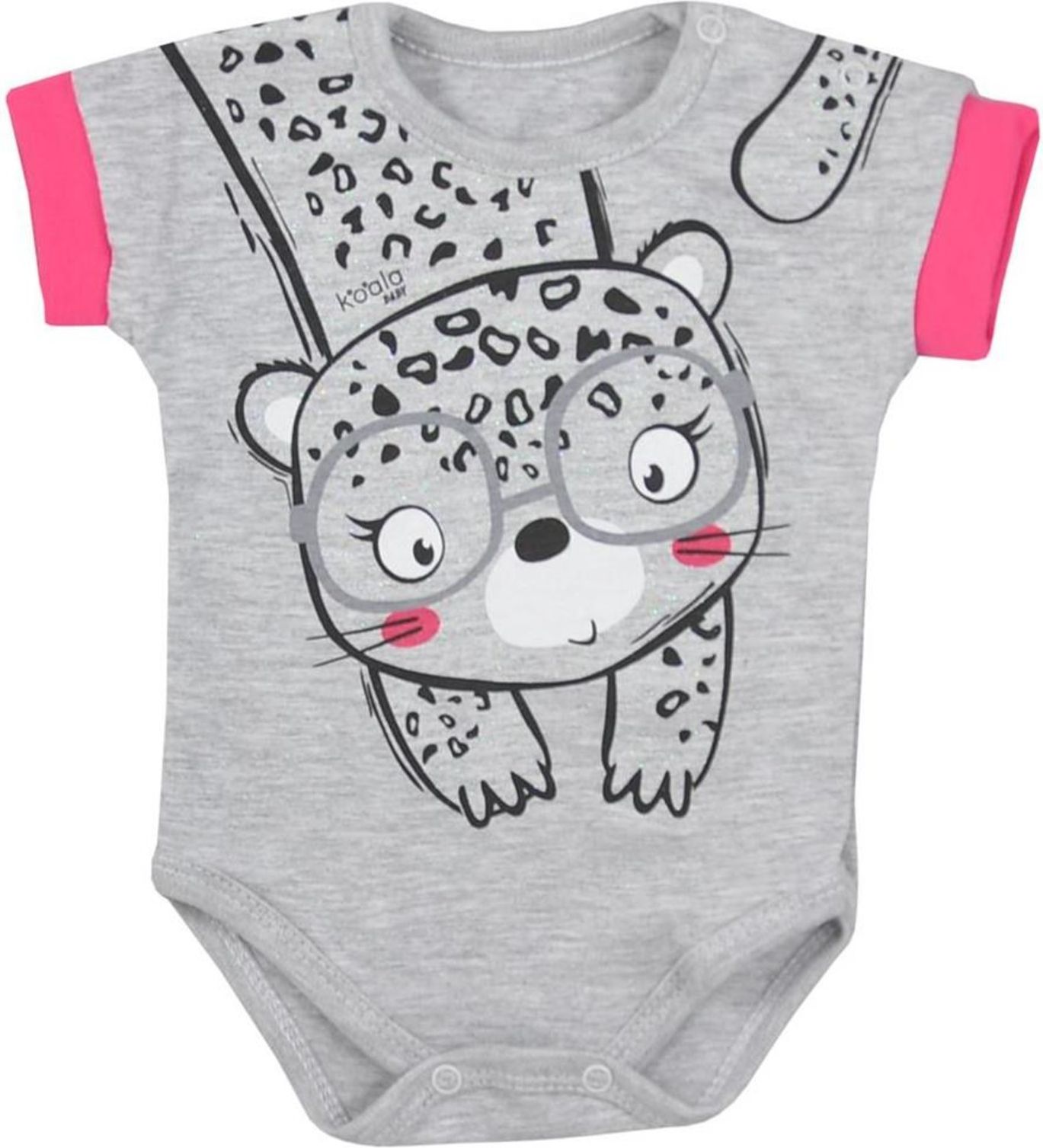 Kojenecké letní body Koala Sara šedé - Kojenecké letní body Koala Sara šedé - obrázek 1