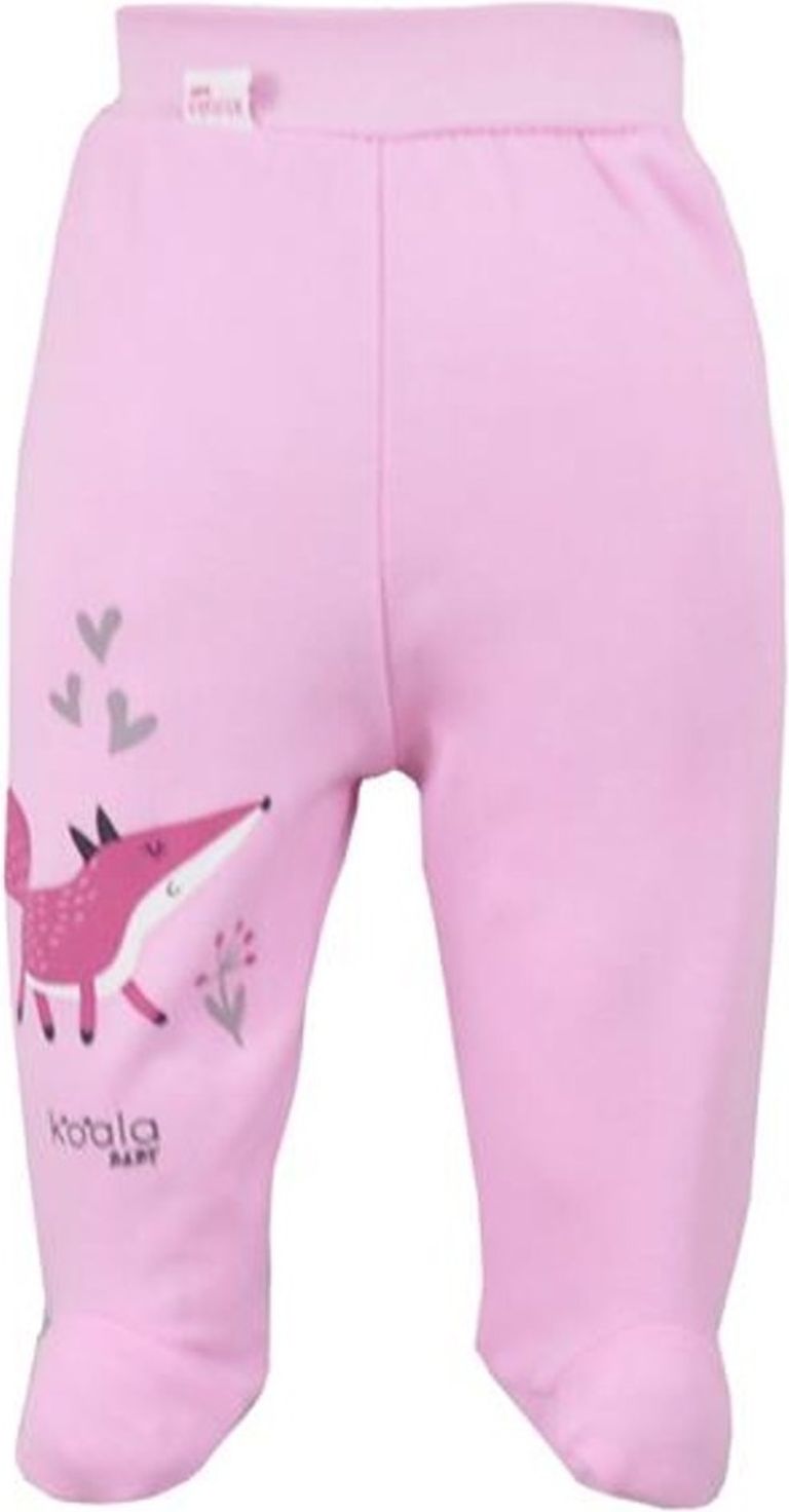 Kojenecké bavlněné polodupačky Koala Happy Baby růžové - Kojenecké bavlněné polodupačky Koala Happy Baby růžové - obrázek 1