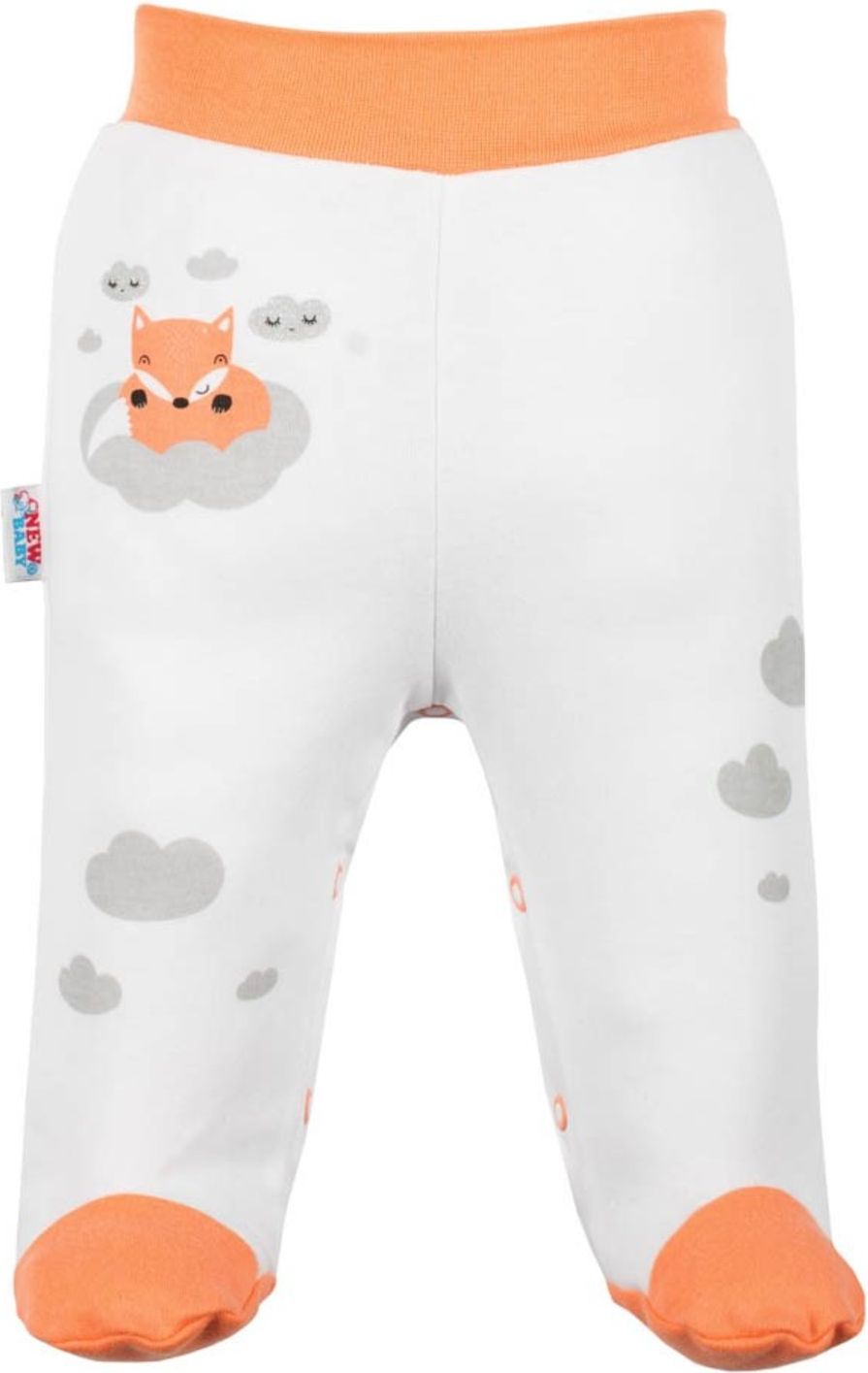 Kojenecké bavlněné polodupačky New Baby Liška lososová - Kojenecké bavlněné polodupačky New Baby Liška lososová - obrázek 1