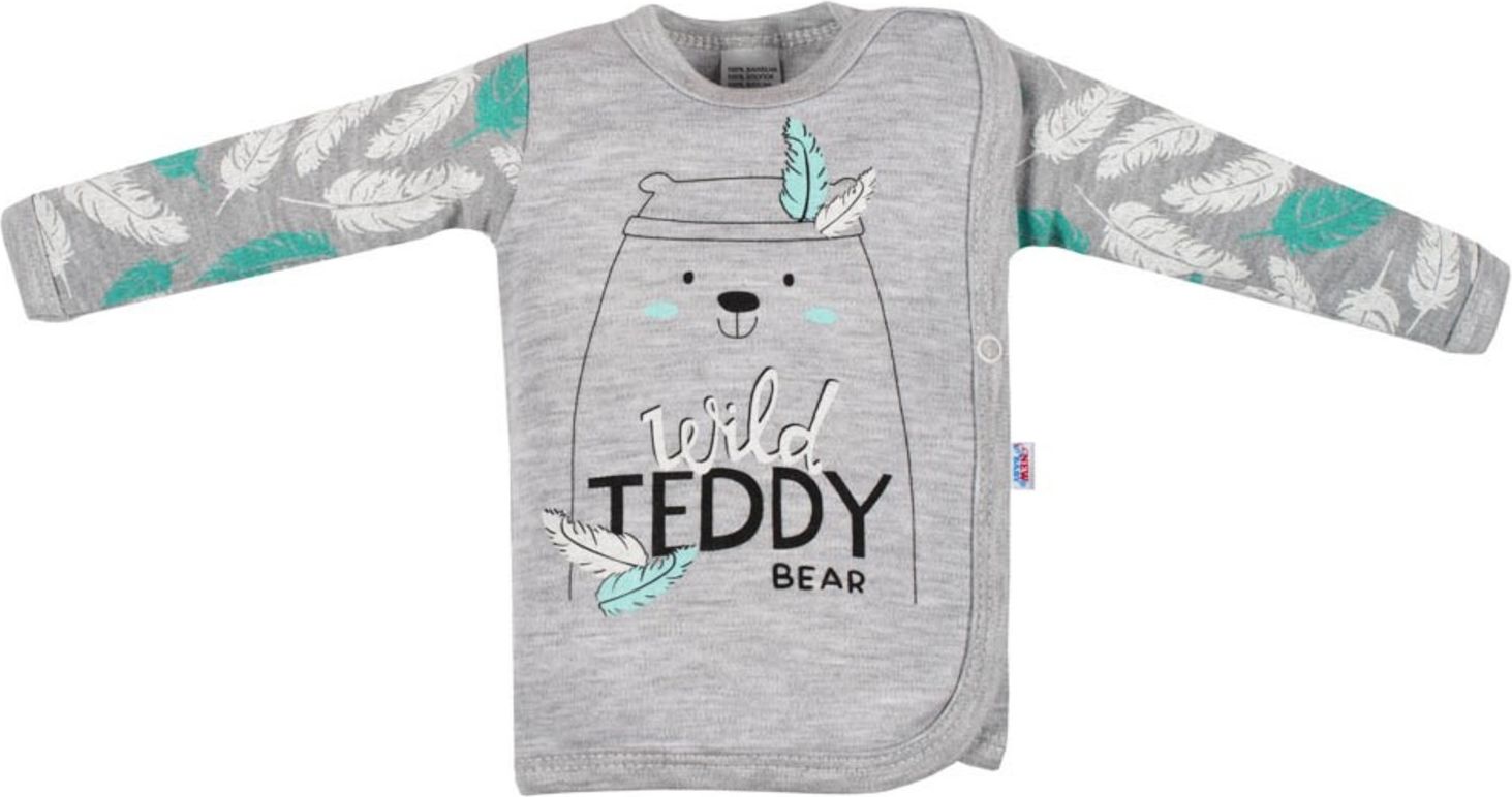 Kojenecká bavlněná košilka New Baby Wild Teddy - Kojenecká bavlněná košilka New Baby Wild Teddy - obrázek 1