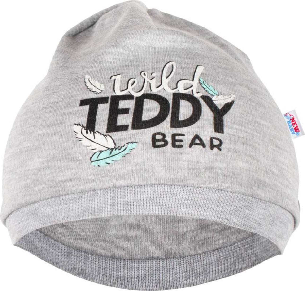 Kojenecká bavlněná čepička New Baby Wild Teddy - Kojenecká bavlněná čepička New Baby Wild Teddy - obrázek 1