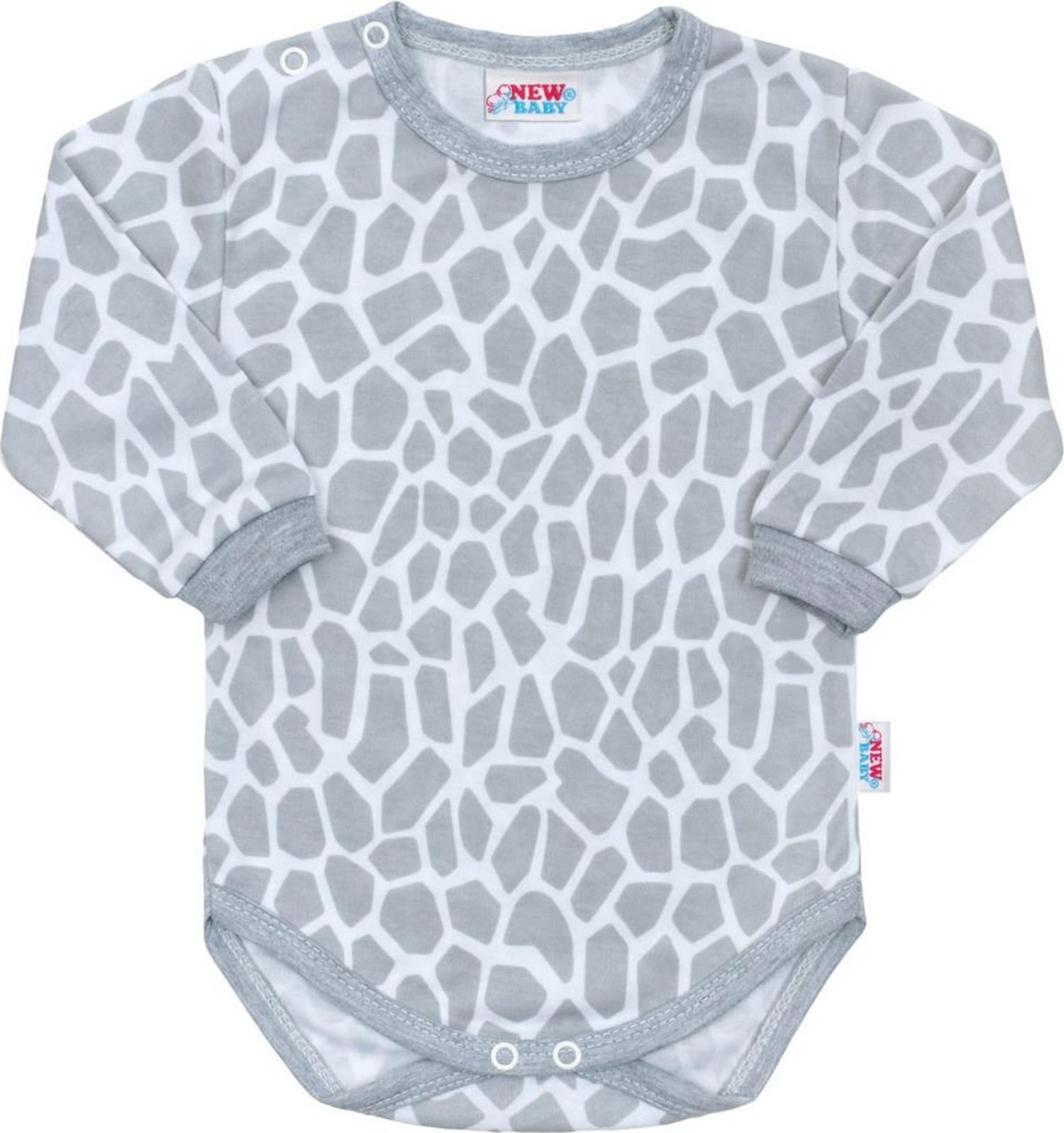 Kojenecké body s dlouhým rukávem New Baby Žirafa - Kojenecké body s dlouhým rukávem New Baby Žirafa - obrázek 1