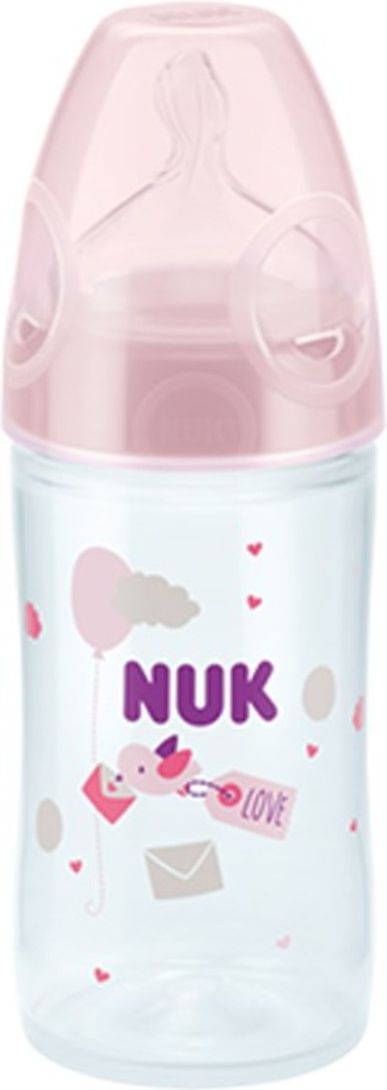 Kojenecká láhev NUK New Classic 150 ml růžová - obrázek 1