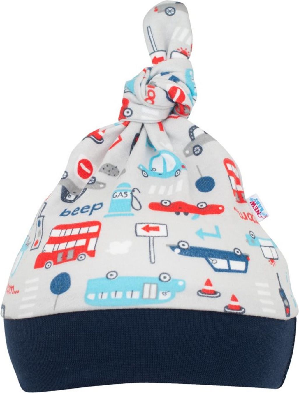 Kojenecká bavlněná čepička New Baby For Boys - Kojenecká bavlněná čepička New Baby For Boys - obrázek 1