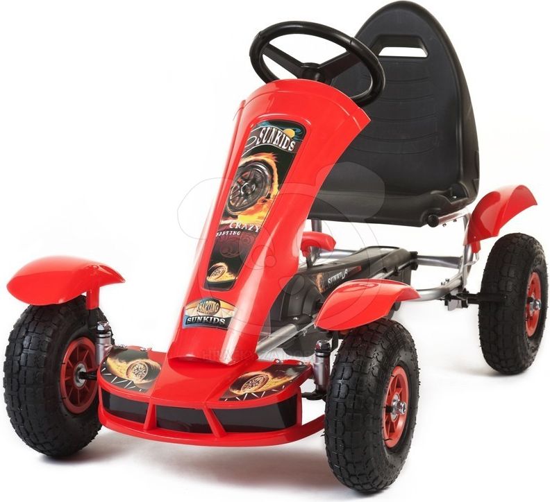 Šlapací čtyřkolka Go-Kart F618 - červená - obrázek 8
