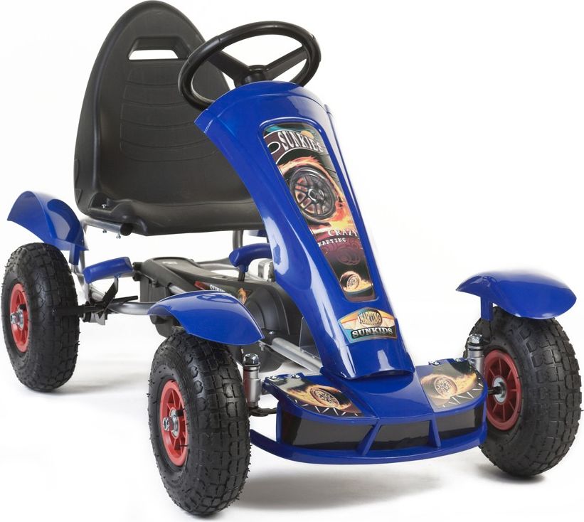 Šlapací čtyřkolka Go-Kart F618 - modrá - obrázek 1