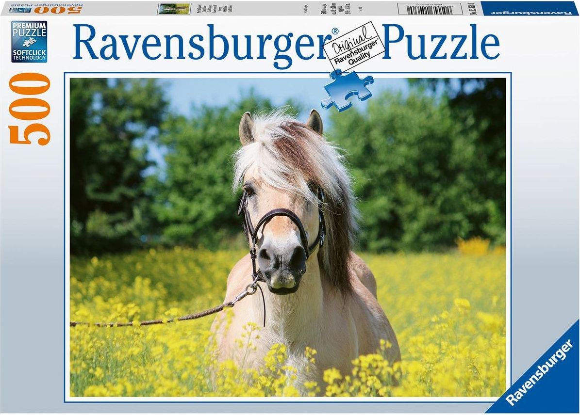 Ravensburger puzzle 150380 Bílý kůň 500 dílků - obrázek 1