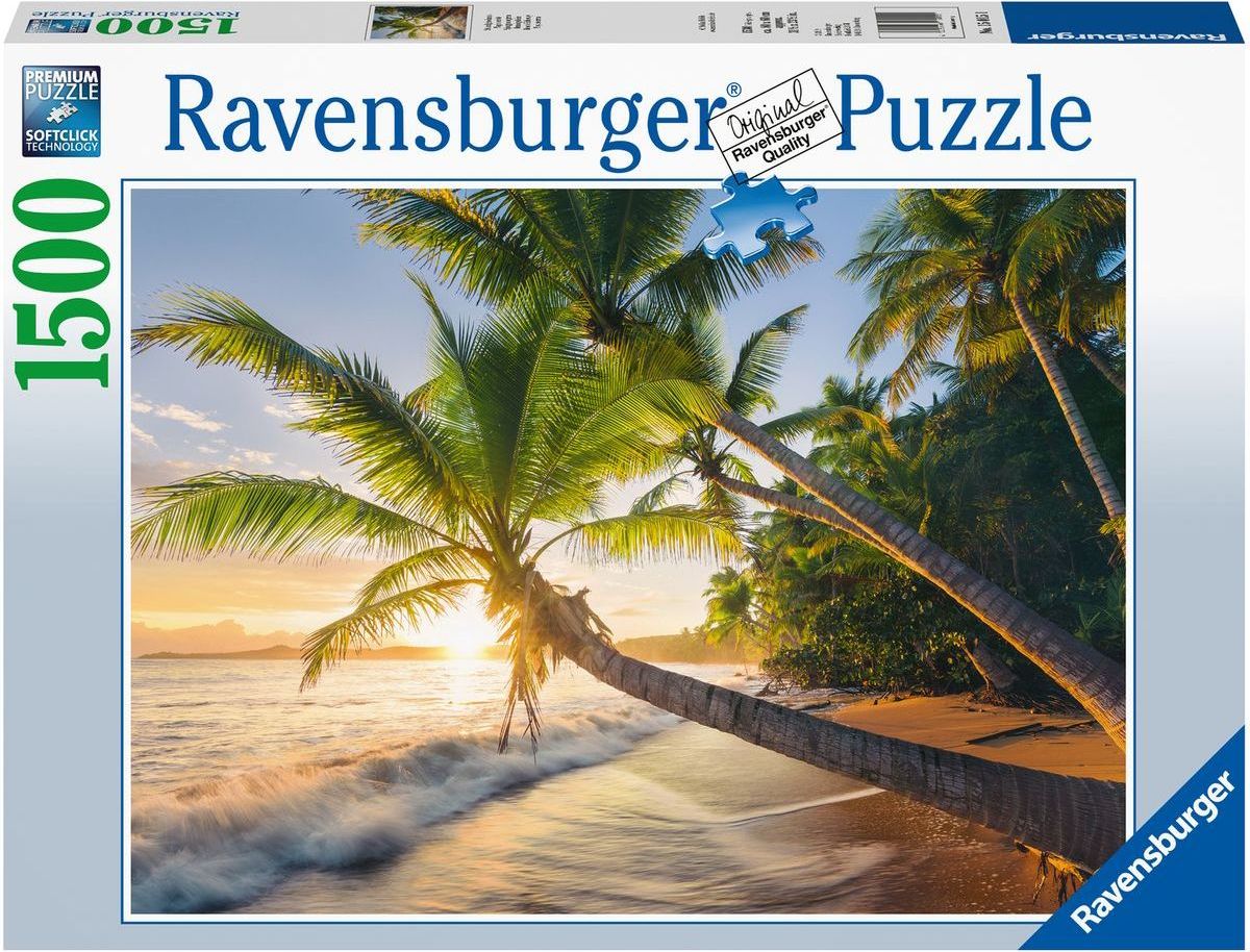 Ravensburger puzzle Prázdniny na pláži 1500 dílků - obrázek 1