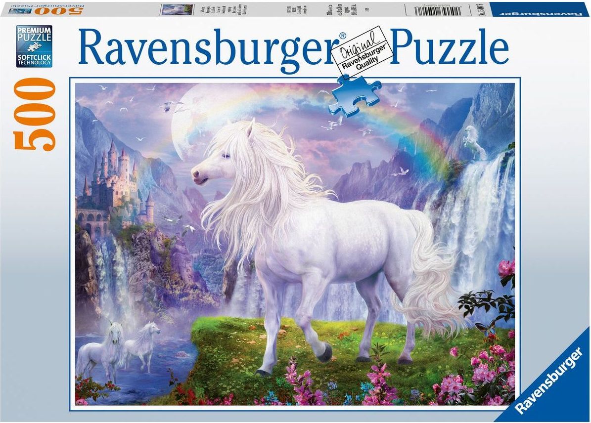 Ravensburger puzzle Kůň a duha 500 dílků - obrázek 1