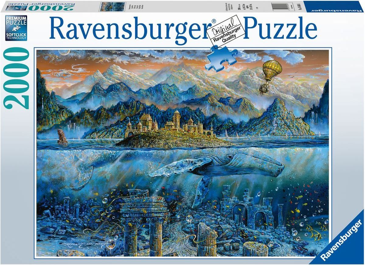Ravensburger puzzle 164646 Chytrá velryba 2000 dílků - obrázek 1