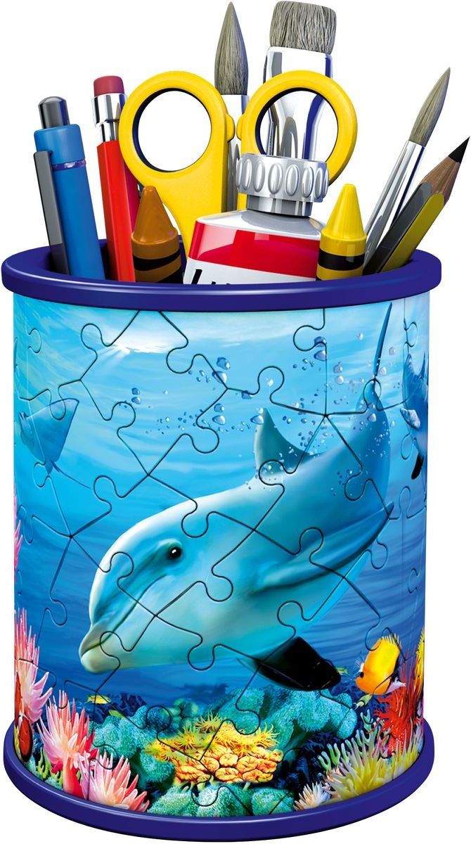 Ravensburger 3D puzzle 111763 Stojan na tužky Podvodní svět 54 dílků - obrázek 1