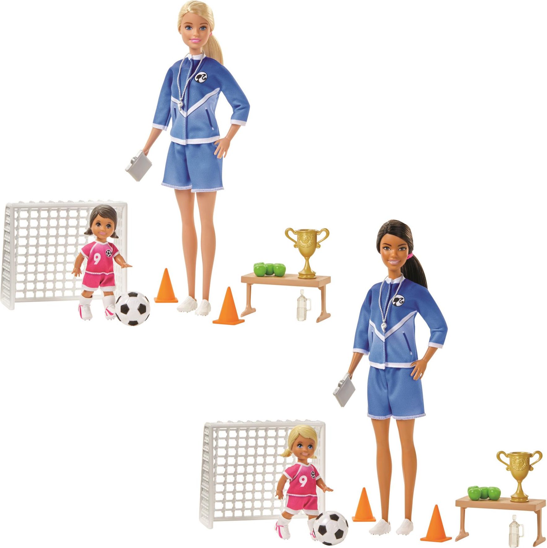 Barbie fotbalová trenérka s panenkou herní set - obrázek 1