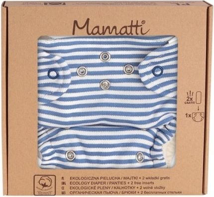 Mamatti Látková plenka EKO sada - kalhotky + 2 x plenka, vel. 5 - 14 kg, World - obrázek 5